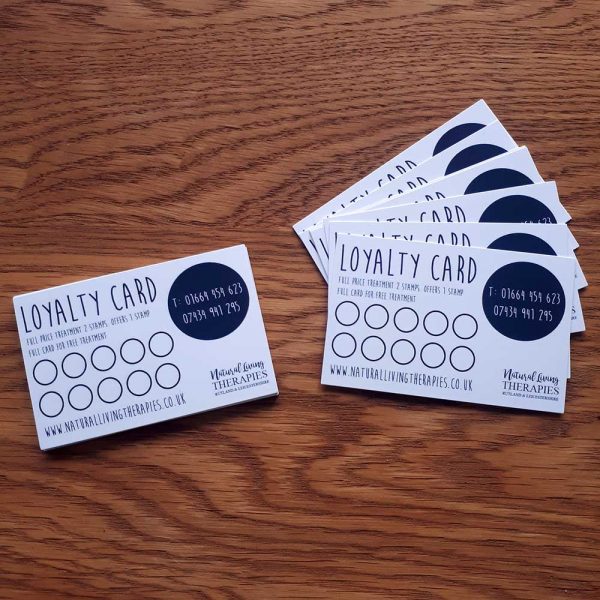 Loyalty Card Scheme Rewarding Natural Living Therapies